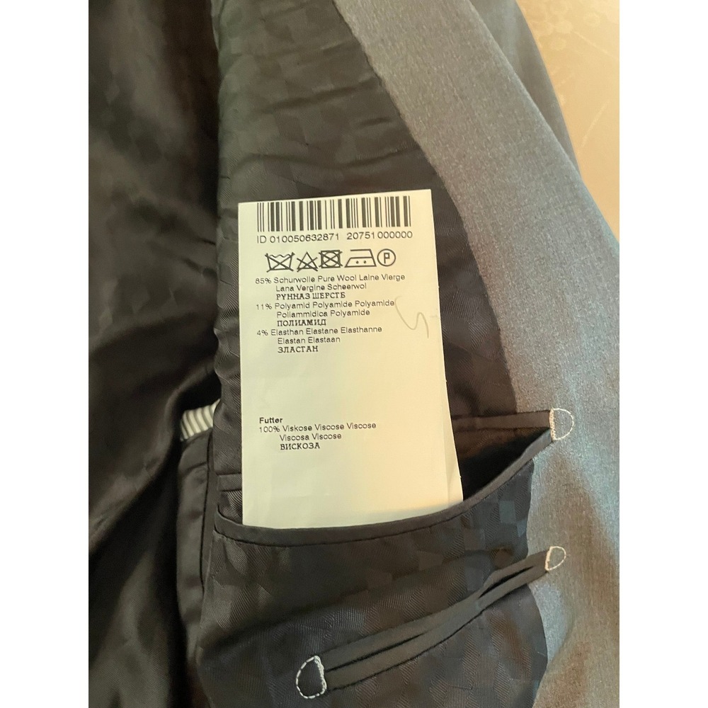 Benvenuto Black 3D Suit 38R Gray Fabio Pants 32x31 2 pc suit WOW - Picture 13 of 16